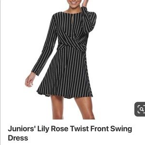 Twist front swing dress